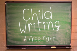 Child Writing Free: A Playful, Handwritten Font