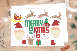 Merry Xmas Clipart Font: A Festive Design Essential