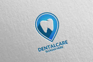 Modern Tooth Design in Dental Logo and Stomatology