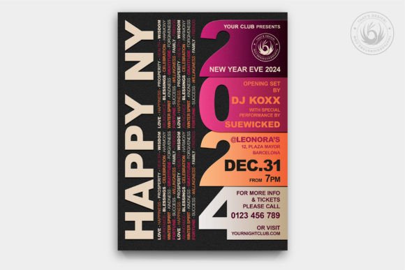 New Year Flyer Template V3